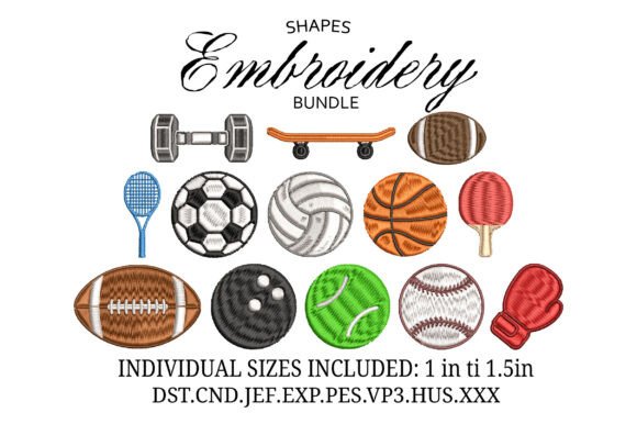 Download Mini Sports Ball Embroidery - Embroidery Collection