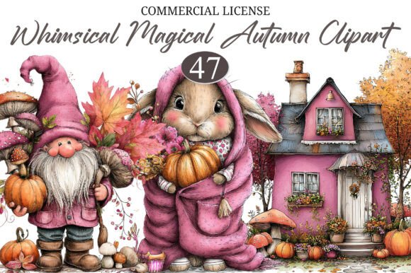 Download Whimsical Magical Autumn Clipart - Premium Resources